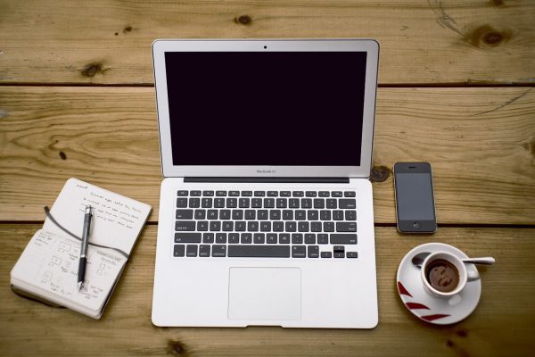 Een kapot MacBook scherm